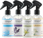 Natural Linen & Room Spray Air Freshener Mist – Scented Fabric Spray with Plant Extracts for Pillows, Sheets, and Home Fragrance. Aromatherapy Pillow Mist for Relaxation and Sleep 4PCS