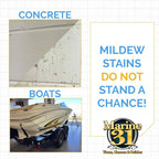 Marine 31 Mildew Stain Remover & Cleaner | Multi-Surface Cleaner for Boats, Marine, Bathroom & Patio | Removes Mildew & Stains | Powerful Formula | M31-370-20OZ | 20oz