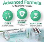 SPARKLEAN PREMIUM JEWELRY CLEANER PEN | Cleans Diamond Rings, Silver, Gold, and Metal | Includes a Brush and Specialized Jewelry Cleaning Solution | 400 Uses per Unit | 4 Milliliters