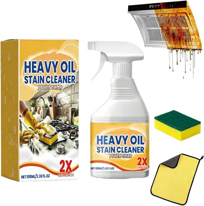 All in One Cabinet Cleaner, Kitchen Cabinet Cleaners and Polishers, 3.38 Oz All Purpose Kitchens Heavy Oil Cleaning Agent, For Stove,Oven,Dishwasher,Appliances (1)
