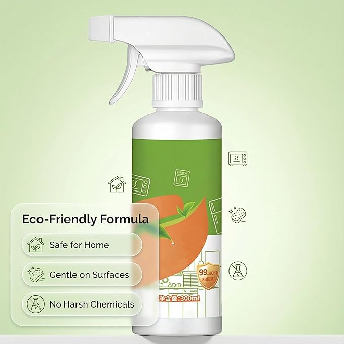 2026 New Electrolyzed Ion Kitchen Cleaner Spray,Multi-purpose Kitchen Cleaner Spray,Kitchen Appliance Cleaner, Clean up Kitchen Oil Stains for Hold, Oven, Stove, Range Hood (2)