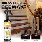 Beeswax Spray Cleaner with Sponge & Towel for Wood Furniture, Natural Beeswax Care For Wood Floors, Furniture, Tables, Cabinets (Lemon)