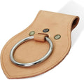 Armory Replicas - Genuine Rawhide Leather Universal Axe Frog - Medieval Hand Crafted O-Ring Funcitonal Outdoor Costume LARP Weapon Holder