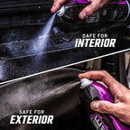 Slick Products Shine & Protectant, Long-Lasting High-Gloss Clear Coat Spray, Renew, Shine, and Protect Plastic, Vinyl, Rubber, Trim, and More (12-Pack)