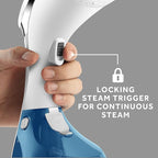 Sunbeam Power Steam Handheld Steamer, Professional, White/Blue