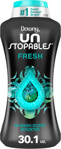 Downy Unstopables In Wash Scent Booster Beads, Fresh Scent, 30.1 oz, Laundry Beads for odor Protection, Downy Scent Booster Beads, Laundry Scent Boosters