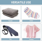 TamBee Portable Hanger Clips Travel Clothesline Travel Hangers Towel Drying Rack Clothing Hanger Folding Portable Sock Dock Swimsuit Drying Rack Hanger with 6 Clips Pack of 3 (Blue)