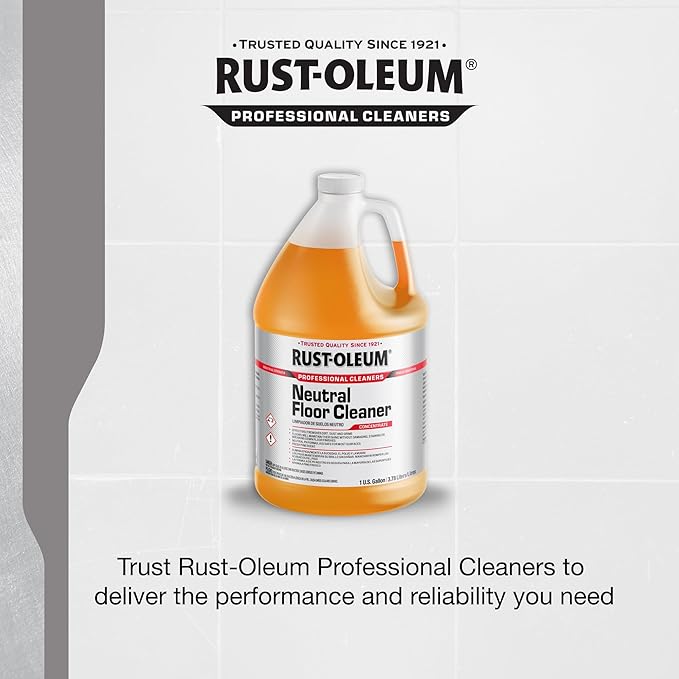 Rust-Oleum Professional Cleaners Neutral Floor Cleaner | 1 Gallon (128oz) | Professional Strength Concentrate | Neutral pH | Pine Scent