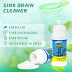 Drain Cleaner Powder, Powerful Pipeline Dredging Agent, Kitchen Unblocker, Sink and Drain Cleaner Powder for Kitchen Toilet（3Pcs）
