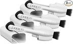 Peeps Glasses Cleaner - for Eyeglasses, Reading Glasses, and More - Lens Cleaner with Carbon Microfiber Tech - Injected White - 3 Count (Pack of 1)