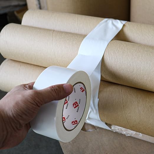 2 Pack Duct Tape Heavy Duty,9 Mil Thickness,2 Inches x 30 Yards,Strong Industrial Strength,Flexible,No Residue,Waterproof and Tear by Hand,Multi-Use for Indoor & Outdoor Repairs(White)