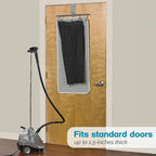 Polder Over-the-Door Steaming Station, Clothes Steamer Station, 100% Cotton Cover with Water Protection Layer, Portable Garment Steamer Pad, Ideal for Home and Travel, 38" x 19"