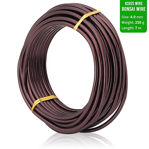 Bronze-4.0-Anodized Aluminum Bonsai Training Wire 250g Large Roll,Many Size to Choose,KSVZS Bendable Metal Wire for Crafts,Sculpting,Armature and Daily Use,Necessities for Family