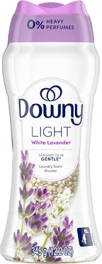 Downy Light Laundry Scent Booster Beads, White Lavender Scent, 12.2 OZ, In-wash fabric beads designed to be gentle with a light boost of scent, No Heavy Perfumes