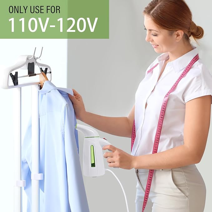 OGHom Steamer for Clothes,Portable Handheld Travel Steamer,300ml Large Capacity,950W,30 Second Fast Heat Up Garment Steamer (Light Green)