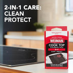 Weiman Ceramic and Glass Cooktop Cleaner - Heavy Duty Cleaner and Polish (10 Ounce Bottle and 3 Scrubbing Pads)