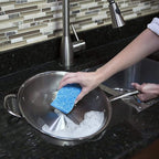 O-Cedar Scrunge Heavy-Duty Scrub Sponge | Odor-Resistant, Multi-Surface Scrubbing Sponge | Lasts 20% Longer Than Regular Sponges, 6 Count (Pack of 2)