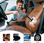 LABIGO Steam Cleaner, Pressurized Handheld 13pcs Multi-Purpose Natural Deep Cleaning Steamer, Portable Steamer for Cleaning Home, Grout, Kitchen, Car, Window, Upholstery, Bathroom and Clothes, Gray