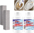 Pumice Stone for Toilet Cleaning Bowl Stick, Pumice Stone for Cleaning Hard Water Ring Remover for Household Clean Toilets, Bathroom, Kitchen Sink, Grill 2+2pcs