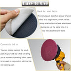 15 PCS 5 Inch Hoop and Loop Multipurpose Scrubber Scouring Pads - Flocking Scuff Pads, 400 800 2000 Grits Conditioning Discs Polishing Pads for Furniture Automotive Cleaning, Rust Removal