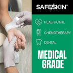 SAFESKIN Nitrile Exam Gloves Disposable Powder-Free Gloves for Medical, Dental, Cleaning, Cooking, Chemotherapy, 3.5 Mil Gray