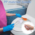 15Pcs 14.2Inch Toilet Brush Cleaner Bathroom Cleaning Scrubber Long Handle Plastic Handled Heavy Duty Round Toilet Bowl Brush for Thorough Household Bathroom Cleaning Supplies Won't Rust Sturdy