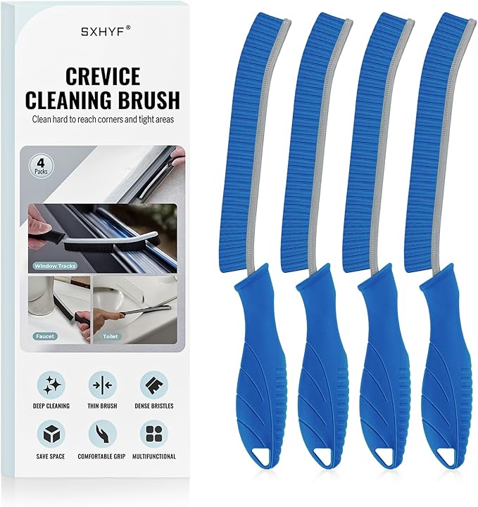 SXhyf Cleaning Brush - Hard Bristle Crevice Cleaning Brush, Multifunctional Gap Scrub Brush, Kitchen Essentials, Bathroom Cleaner Tools for Household Use, Home, Window, Toilet, Stove