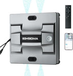 M83 Portable Smart Window Cleaning Robot, 4-Water Spray & 5600PA High Suction Power Clean, Edge Detection Sensor, Perfect for Glass, High-Rise Windows, and Tiles (Gun Grey)