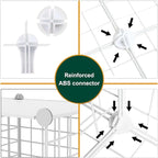 AWTATOS 12 Cube Storage Wire Closet Organizers DIY Stackable Storage Shelves Bookcase Cabinet for Home Office, White