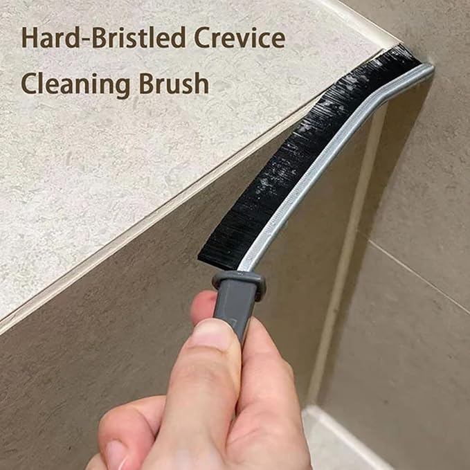 Stainless Steel Deck Scrub Brush with Long Handle, 62" Floor Scrubber Brush Heavy Duty Wire Brushes for Cleaning Pool Concrete Patio Garage Outdoor Moss Remover 11.8" Wide