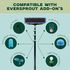 EVERSPROUT 7-to-24 Foot Scrub Brush (30 Foot Reach) | Built-in Rubber Bumper | Heavy-Duty Extension Pole Handle | Soft Bristles wash Car, RV, Boat, Solar Panel, Deck, Floor | Bumper Prevents Scratch