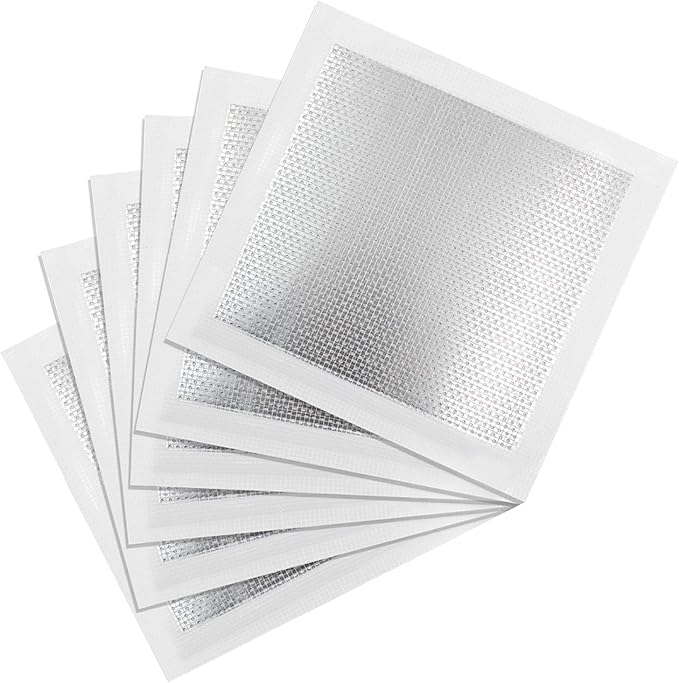 6pcs Drywall Repair Kit, 8" x 8" Self-Adhesive Aluminum Wall Patch