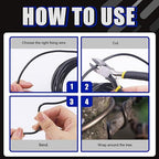 Glarks 4 Rolls Bonsai Wires Kit, 2mm 3mm 1mm 1.5mm Aluminum Bonsai Training Wire Tree Branches with Wire Cutter, 164 Feet Anodized Aluminum Set for Holding Bonsai Branches Small Trunks