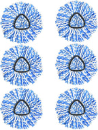 Spin Mop Replacement Heads, Microfiber Mop Refills, Easy to Replace (6 Heads)