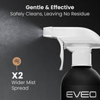 EVEO® Screen Cleaner Spray Kit (Streak-Free) TV Screen Cleaner for Smart TV, LCD, LED, OLED | Computer Screen Cleaner Spray and Wipe Microfiber Cloth - TV, Monitor, Laptop, iPad, Car - 6.7oz 4 Pack