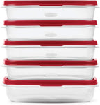 Rubbermaid EasyFindLids Meal Prep Containers 5.5 Cup Red