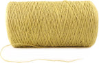 1mm x 1000 Feet Yellow Jute Rope, Twine for Gardening Tomato Climbing Plant Tie Floristry Crafts Gift Wrapping Packing Decor