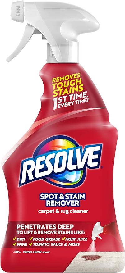 Resolve Carpet and Rug Cleaner Spray, Spot & Stain Remover, Carpet Cleaner Spray, Carpet Cleaner, 22 Ounce