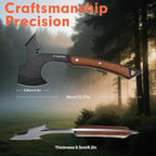 ToughEdgeTactical Tomahawk Axe Hatchet with Leather Sheath & Gift Box - Multi Functional Camping & Survival Outdoor Tool Gadgets