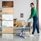 3 Pack Microfiber Cleaning Pads for Bona Mop, Hardwood & Hard Surface Floors Replacement Cleaning Mop Pads, Reusable Microfiber Mop Pads for 18 Inch Mop, Over 500 Machine Washes