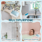 Silicone Soap Dish for Bar Soap Holder for Shower Bathroom Self Draining Waterfall Drying Tray Keep Soap Bars Dry Clean & Easy Cleaning (White, 2)