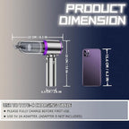 Handheld Car Vacuum Cleaner, 21000PA Rechargeable High Power Cordless Mini Vacuum Cleaner and Blower 4-in-1 with 3 Gear, Vacuum with Brushless Motor for Car, Home, Office, PC