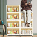 Stackable Storage Bins 104 Qt, Folding Storage Box with Lids and Doors, Open Front Folding Storage Bins with Wheels Large Plastic Storage Container Closet Organizers (4 Tier)