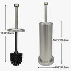 Brushed Nickel Toilet Bowl Brush with Holder, Durable Bathroom Cleaning Tool, Modern Design for Easy Toilet Maintenance, Bathroom Cleaner Brush for Efficient Cleaning and Hygiene