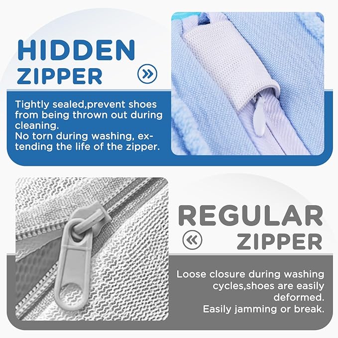 Shoe Washing Machine Bag,Shoe Laundry Bags for Sneakers, Reusable Shoe Cleaning Bag for All Shoe Sizes