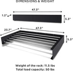 Step Up Laundry Drying Rack (Extra Large: 47 Inches, 12 Lbs), Wall Mounted, Retractable Clothes Drying Rack, 70lbs Capacity, 27 Linear Ft, with Wall Template and Long Drill Bit (47" White)