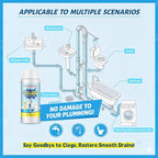 Sink & Drain Cleaner Powder, Fast Foaming for Kitchen, Bathroom,Toilet Pipes - Removes Grease, Hair & Food Waste - 130g (1)