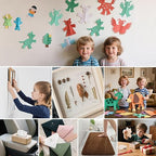 Sticky Tack, 200PCS Double Sided Tape Dots for Wall- 0.4" Removable Clear Sticky Putty, Adhesive Poster Sticky Dot for Home & Party Decoration & Crafts Use