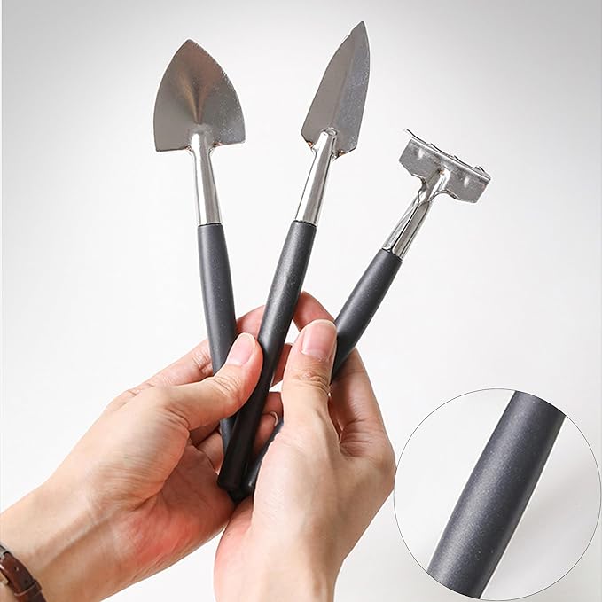 13Pcs Succulent Tools Set Mini Garden Tools Kit for Indoor Bonsai Cactus Care with Pruning Shears Scissors Transplanting Tools for Houseplant