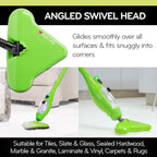 H2O X5 5-in-1 Multi-Purpose Steam Mop, Handheld Steam Cleaner, Adjustable Height, Removable Tank, Large Capacity, Rapid Heat Up, Steam Control, Lightweight, High Pressure with additional 3pk pads